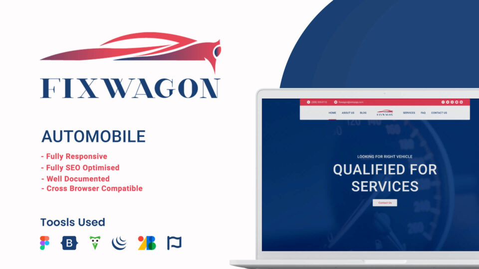 Fixwagon Automobile Service Bootstrap Tempate Designtocodes
