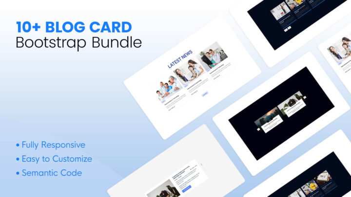 10+ Blog Card - Bootstrap Bundle | Designtocodes