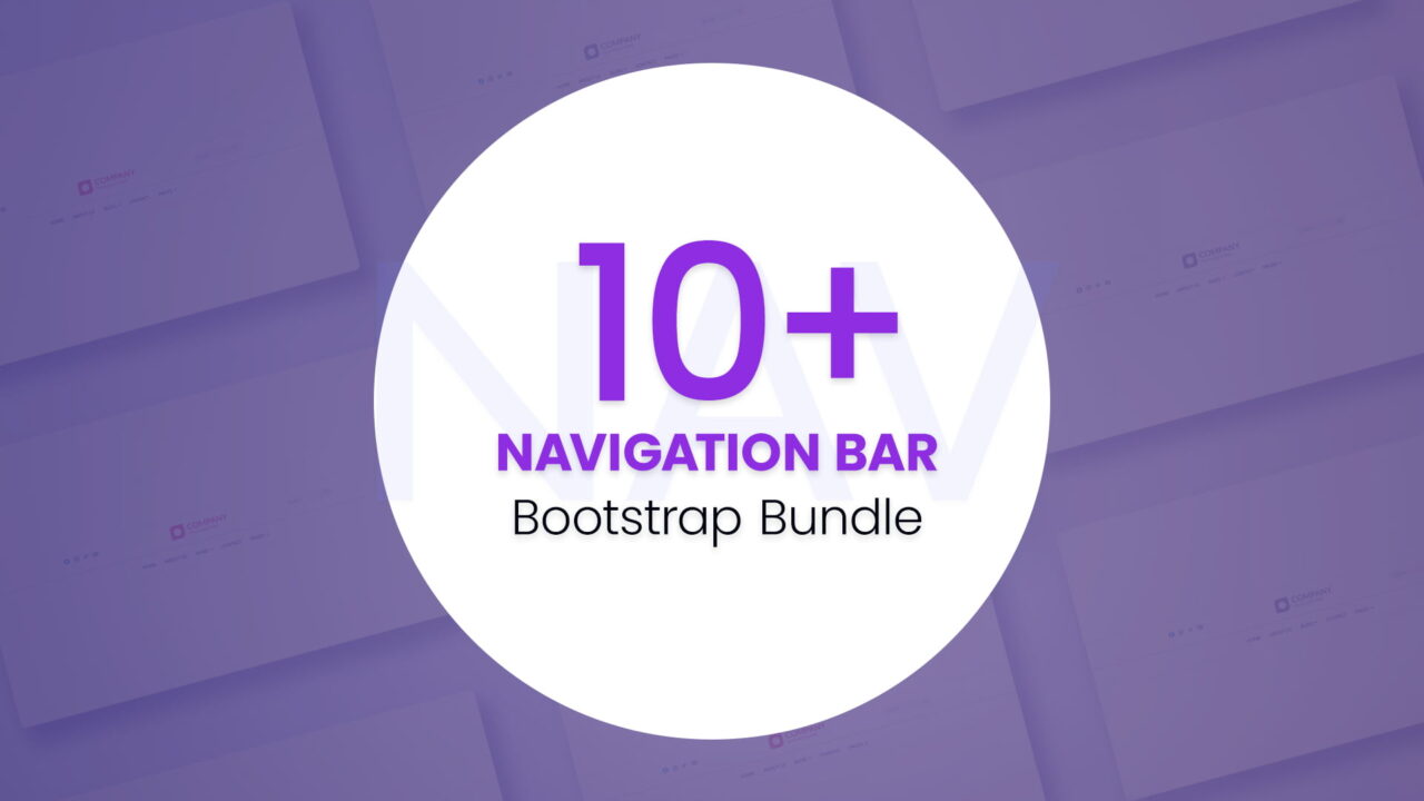 10+ Modern Bootstrap Navigation Bundle | Designtocodes