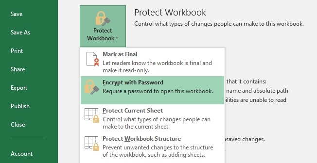 Protect Workbook Option in Excel | DesignToCodes