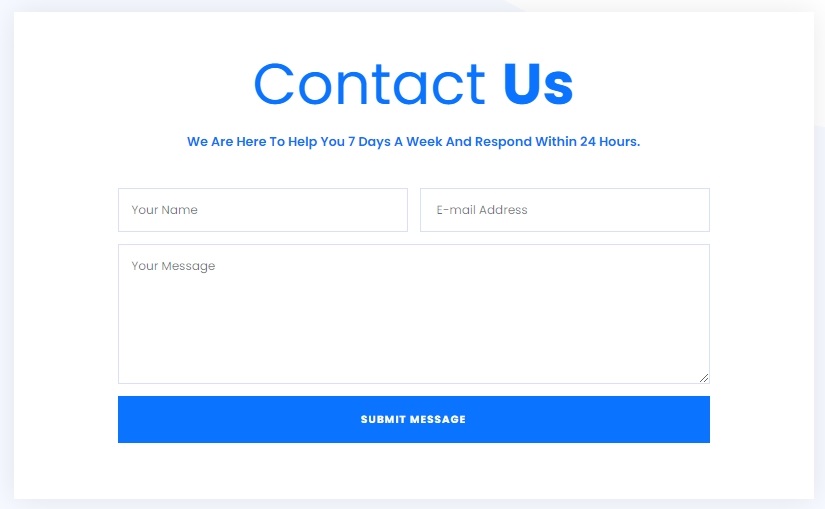 DesignToCodes Contact Form