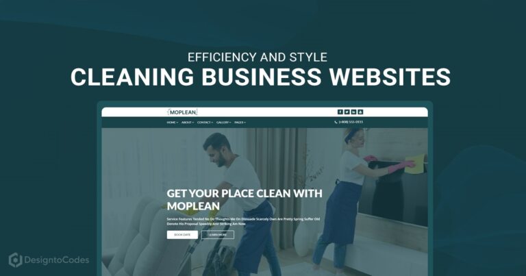 Efficiency and Style Cleaning Business Websites With Bootstrap | DesignToCodes
